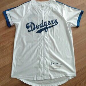 Jackie Robinson Brooklyn Los Angeles Dodgers SGA zip up Medium jersey